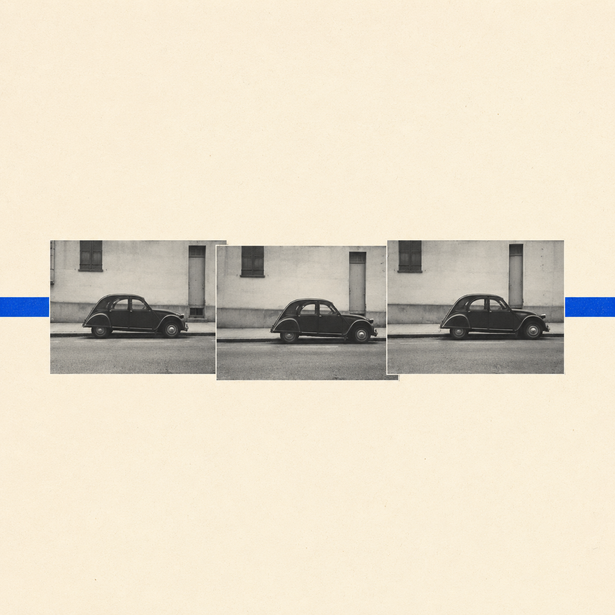 Abstract illustration evoking the French New Wave film movement