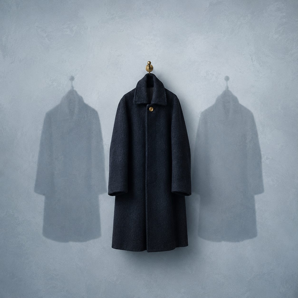 Abstract illustration evoking Gogol's The Overcoat