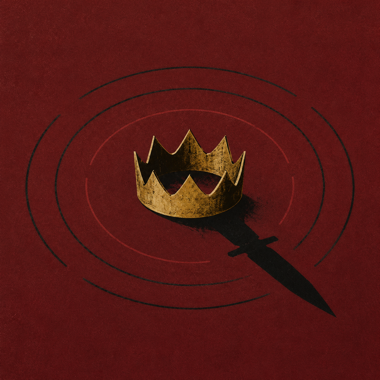 Abstract illustration evoking Macbeth and psychic trauma
