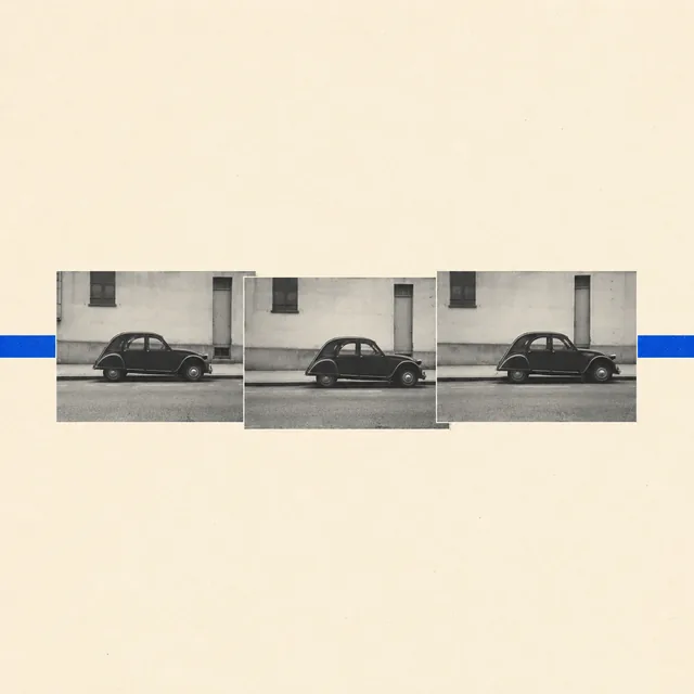 Abstract illustration evoking the French New Wave film movement