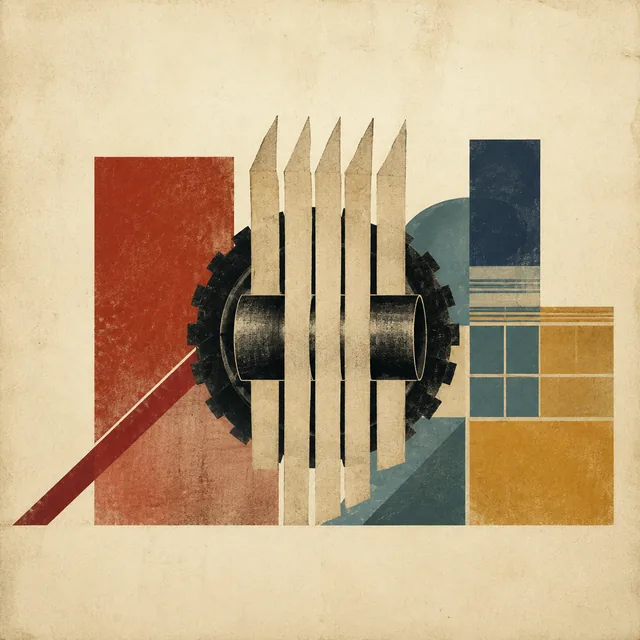 Abstract illustration evoking early Republican Turkish political thought